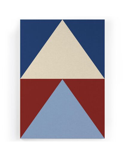 Toile Triangles Colorés - 60x40 cm